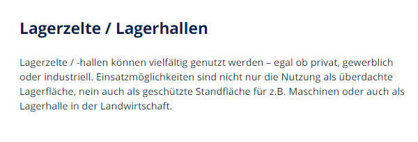 Lagerhalle für Waldleiningen