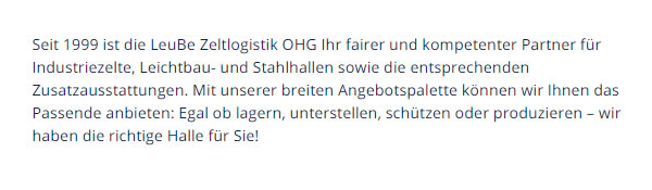 Wetterschutzzelt Mudau