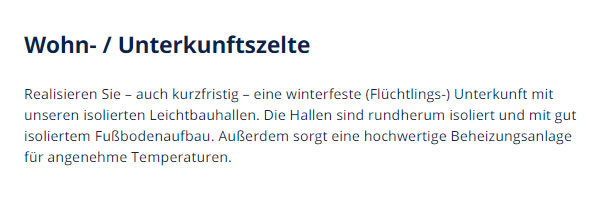 Wohnzelte